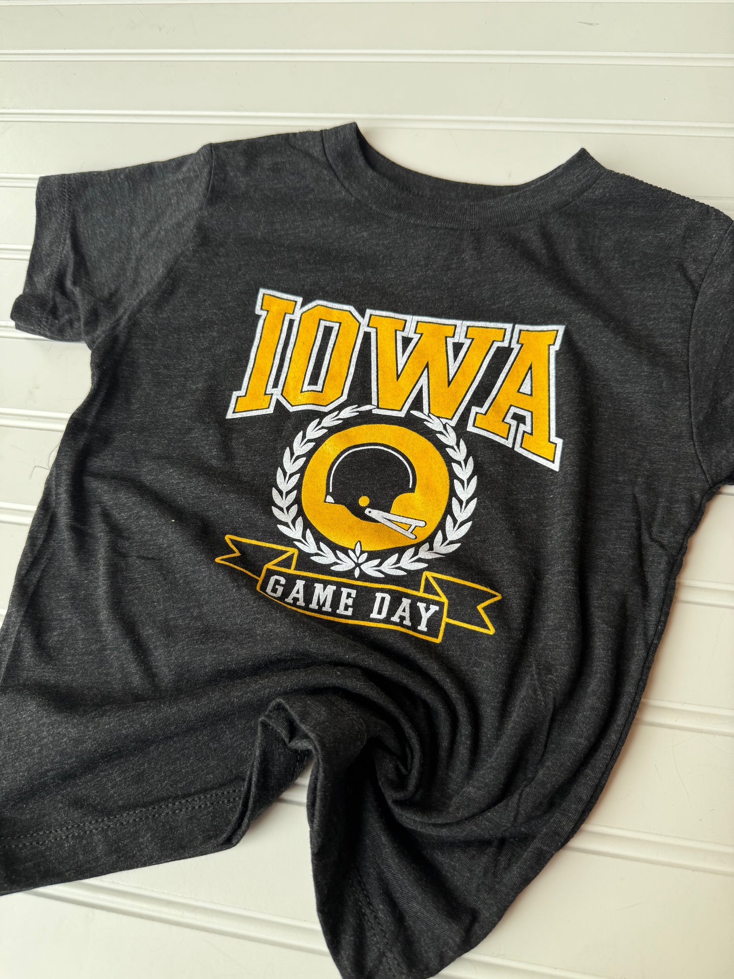 Iowa Game Day T-Shirt | Charcoal Black Triblend