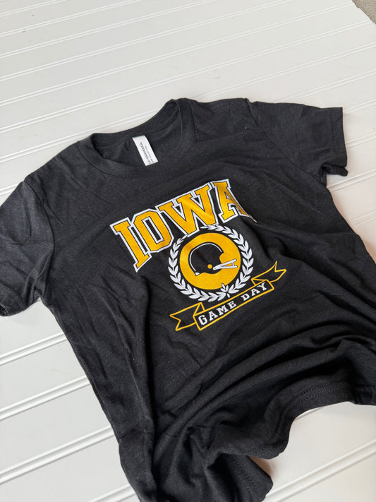 Iowa Game Day ADULT Shirt | Charcoal Black Triblend