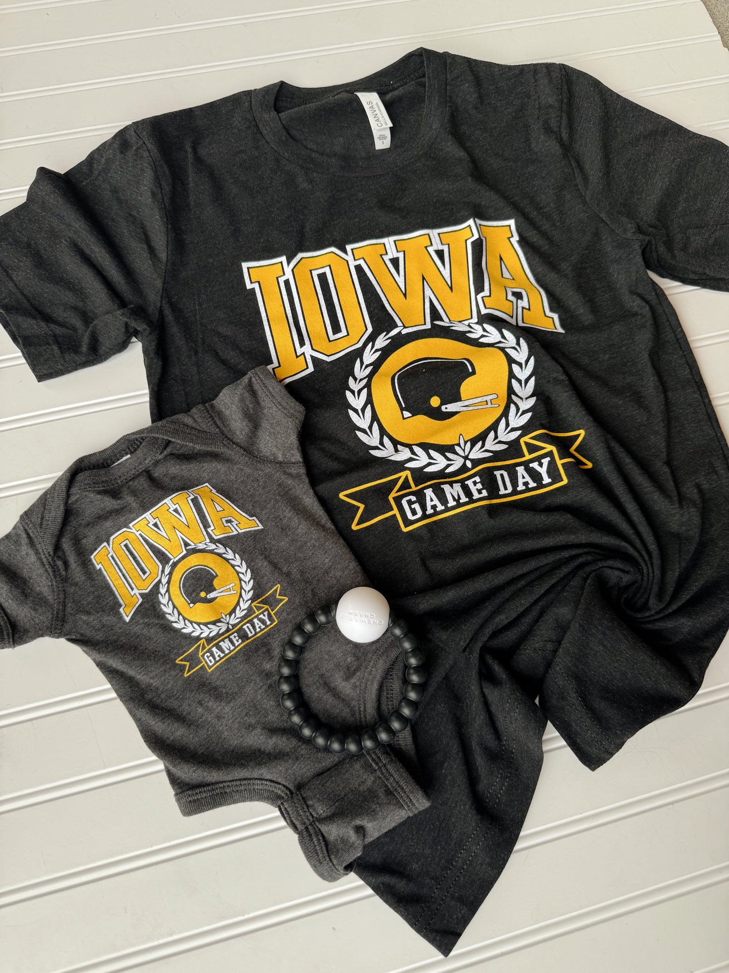 Iowa Game Day ADULT Shirt | Charcoal Black Triblend