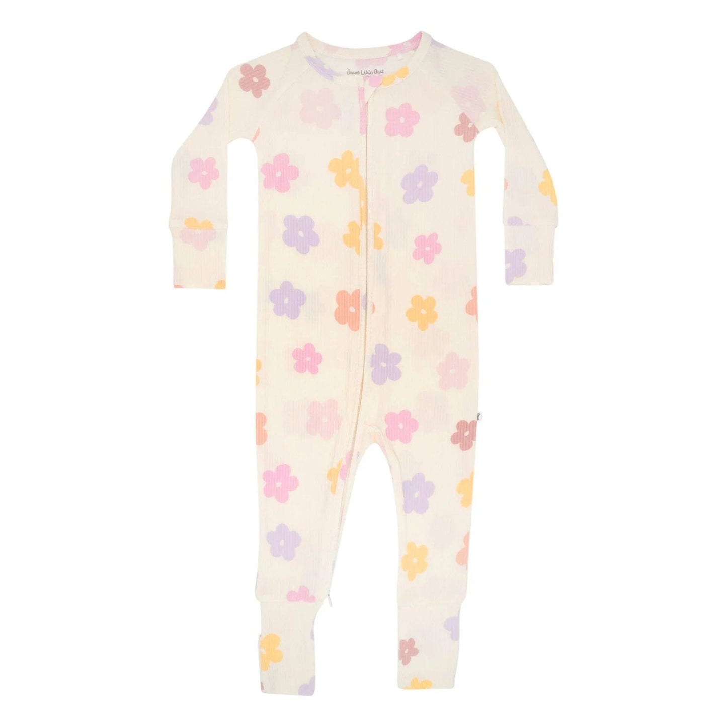Convertible Feet Bamboo Zip Sleeper | Big Daisies