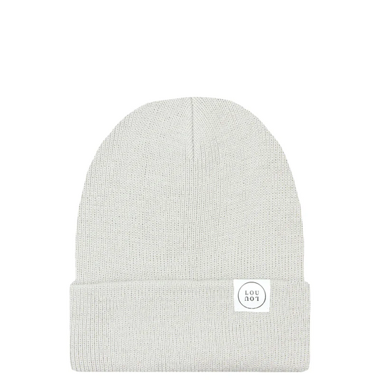 Cloud Grey Beanie | No Pom