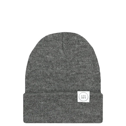 Heathered Charcoal Beanie | Pom + No Pom