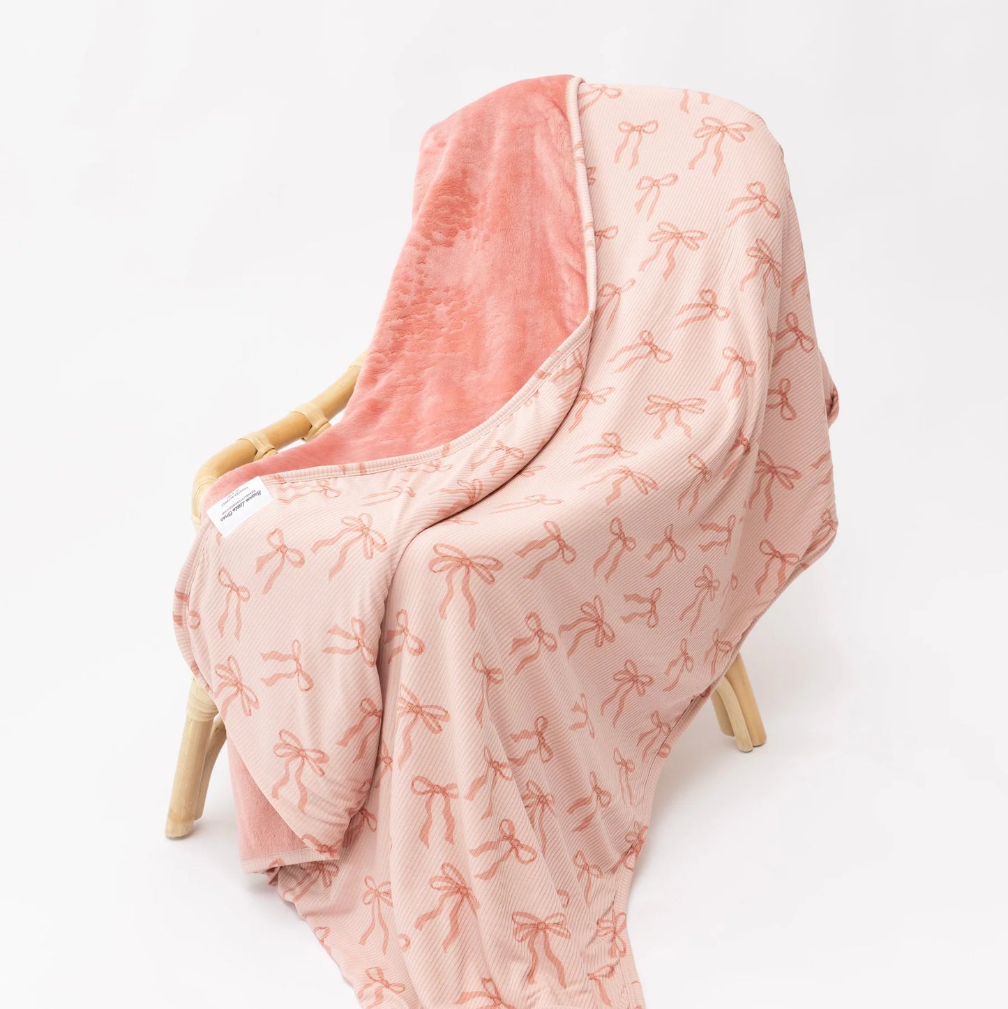 Coquette Bows Bamboo + Plush Blanket