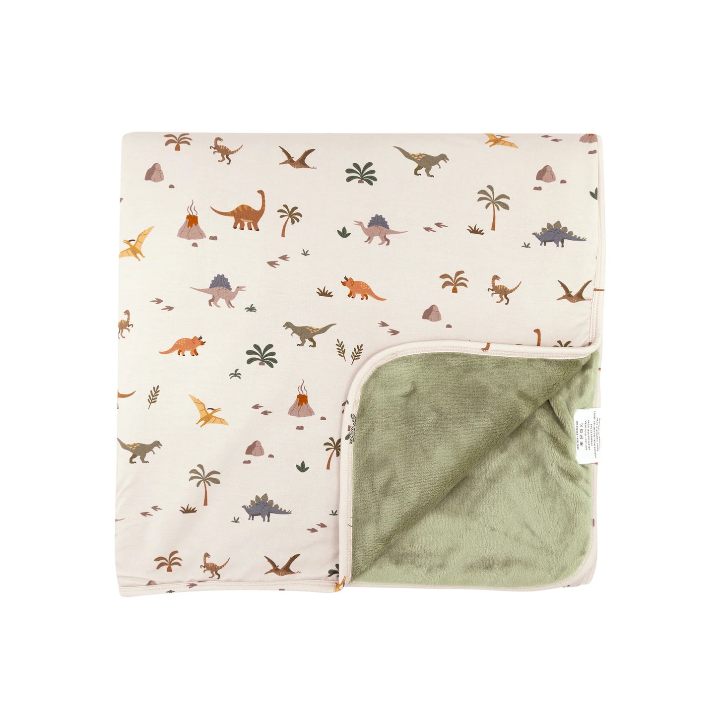 Prehistoric Dinosaurs Bamboo Plush Blanket