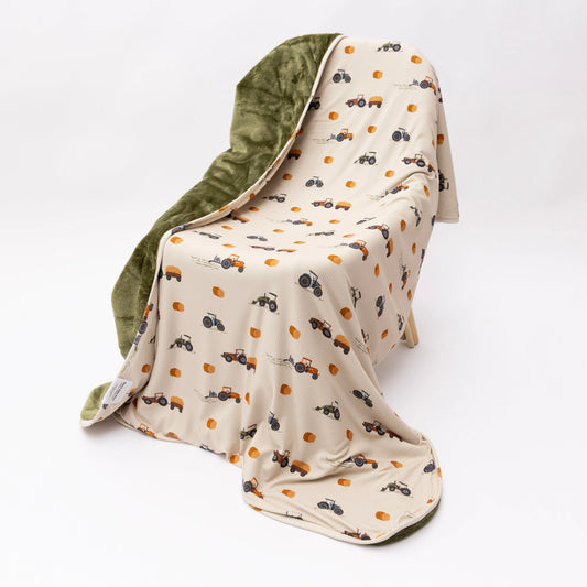 Tractors | Bamboo Plush Blanket