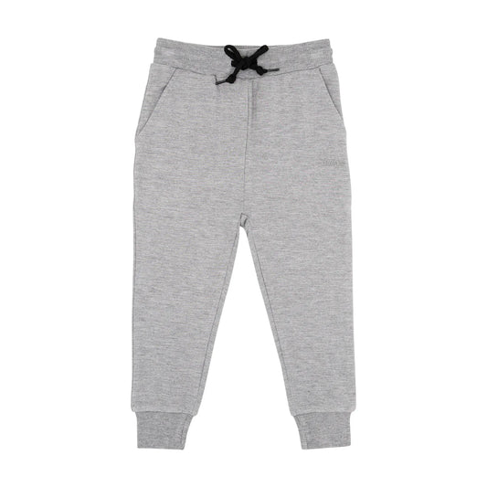 Bamboo French Terry Joggers | Dark Heather Gray