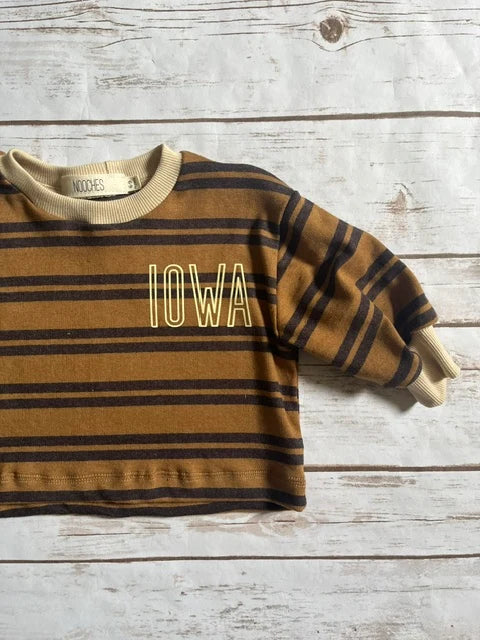 Boxy Long Sleeve || Iowa Golden Brown