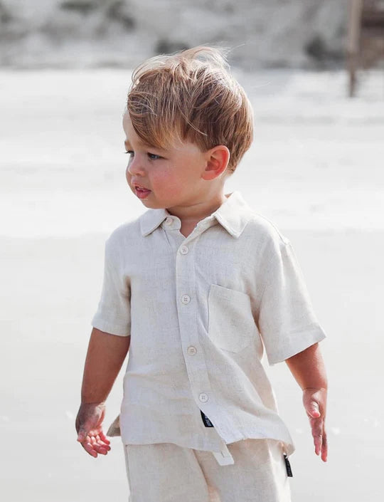 Linen Button Up | Sand