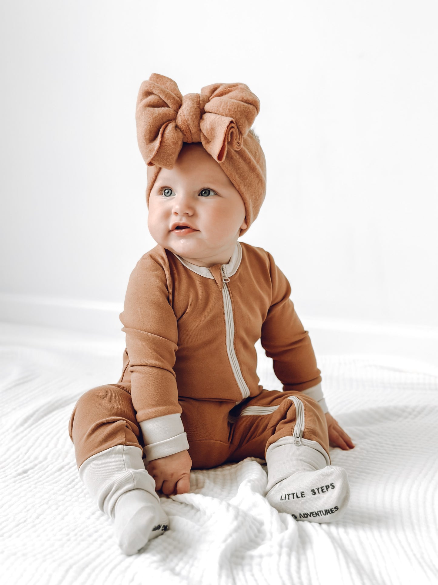 2-Way Zip Romper | Nutmeg