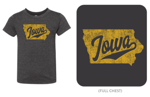Iowa Tee | Dark Heather Grey