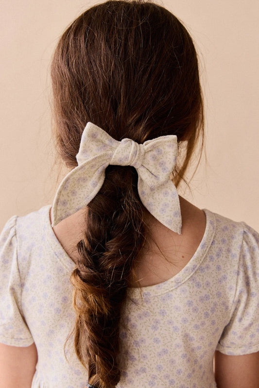 Organic Cotton Bow | Emmy Lilac