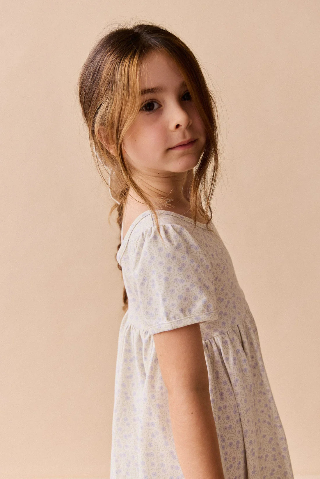 Organic Cotton Meadow Dress | Emmy Lilac
