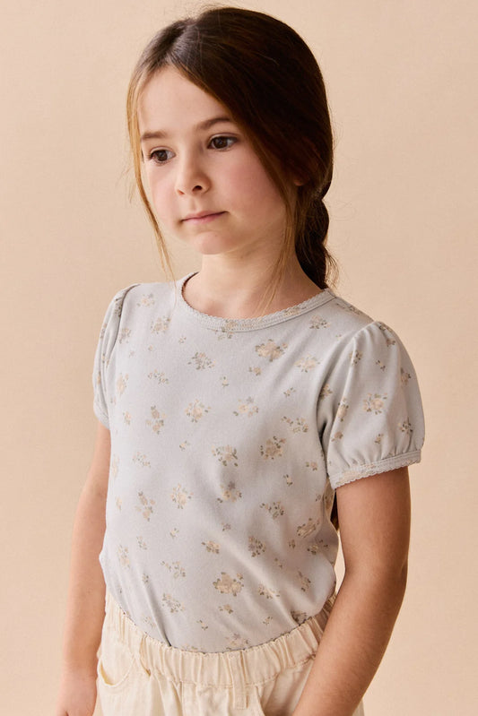 Organic Cotton Prairie Top | Petite Fleur Blue