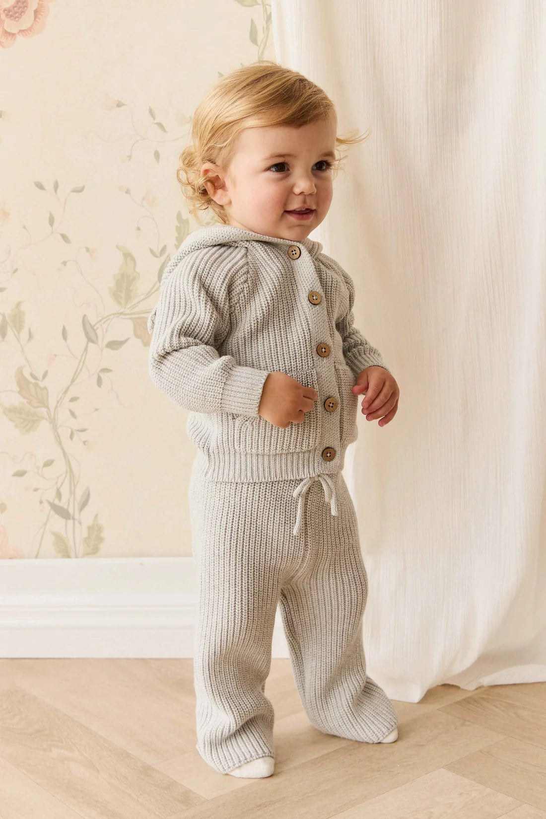 OG Morgan Knit Pant | Light Grey Marle