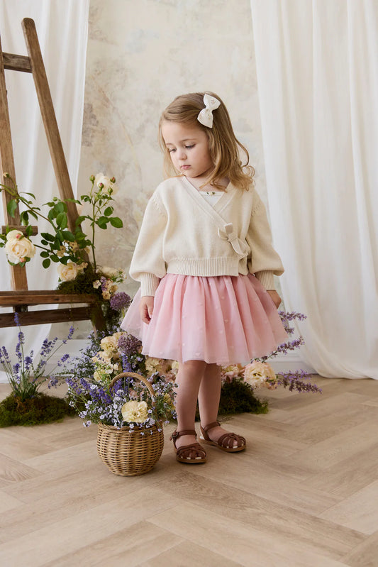 Lottie Skirt | Petite Heart Carnation
