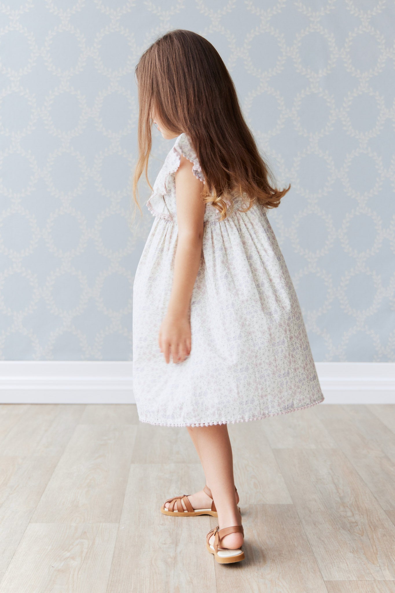 Organic Cotton Gabrielle Dress | Fifi Lilac