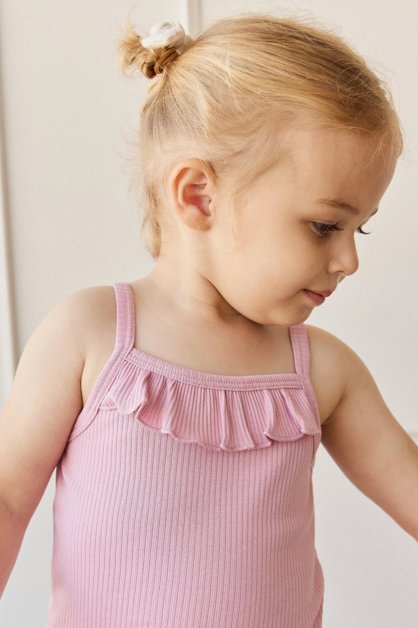 Organic Cotton Modal Vienna Singlet | Dahlia