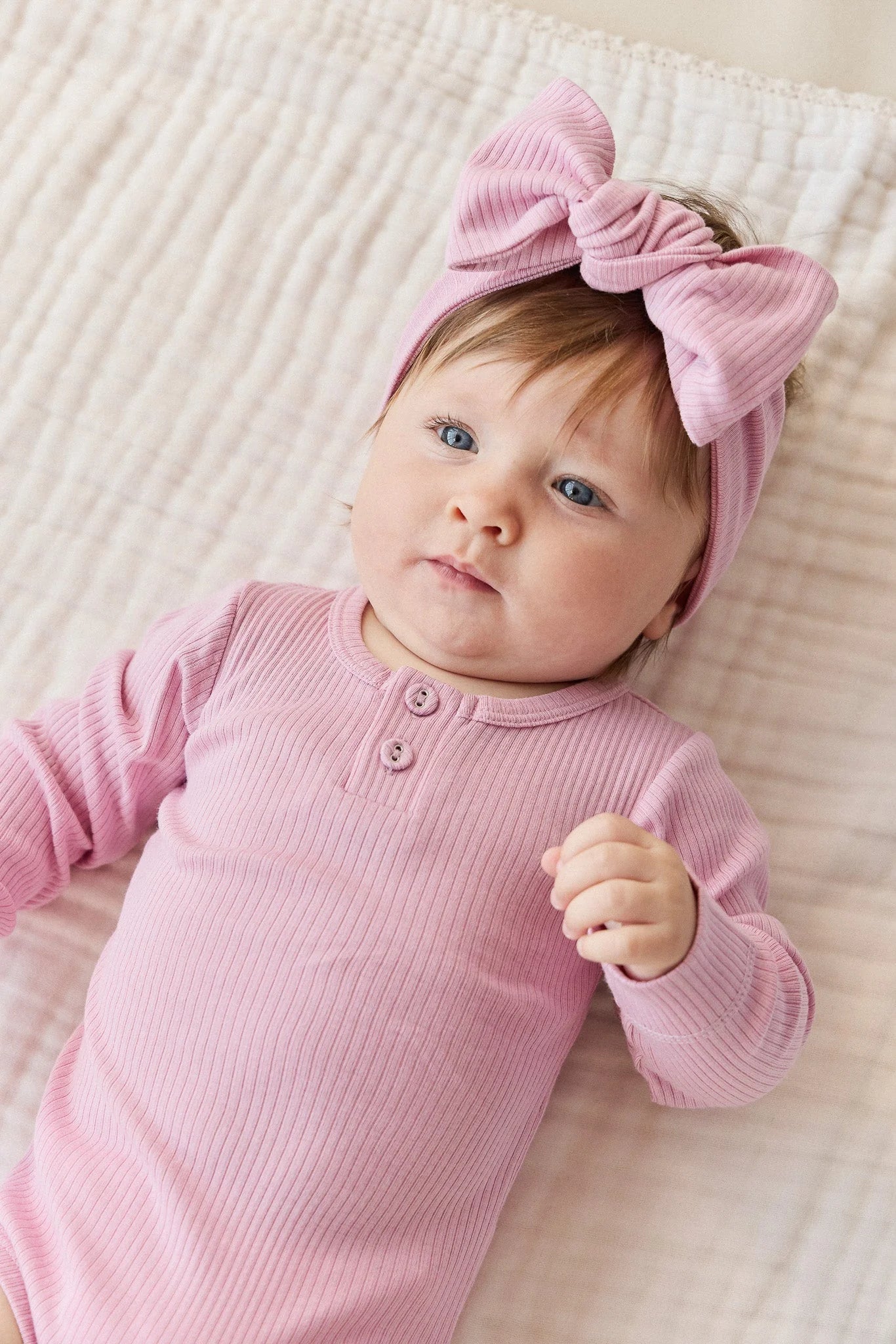 Organic Cotton Modal Long Sleeve Bodysuit | Dahlia