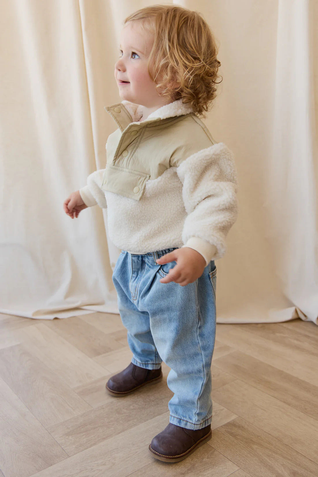Mackenzie Sherpa Top | Natural Sandy