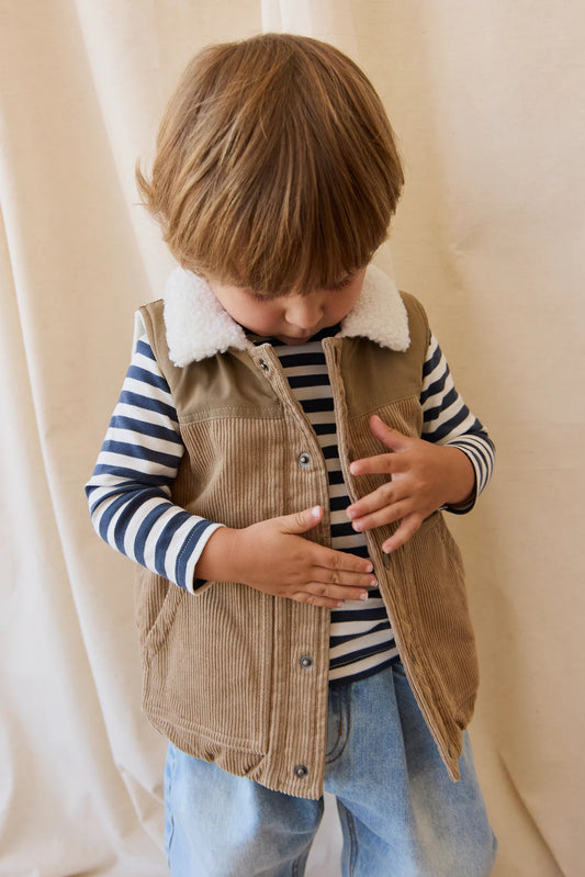 Spencer Sherpa Vest | Brioche Pecan