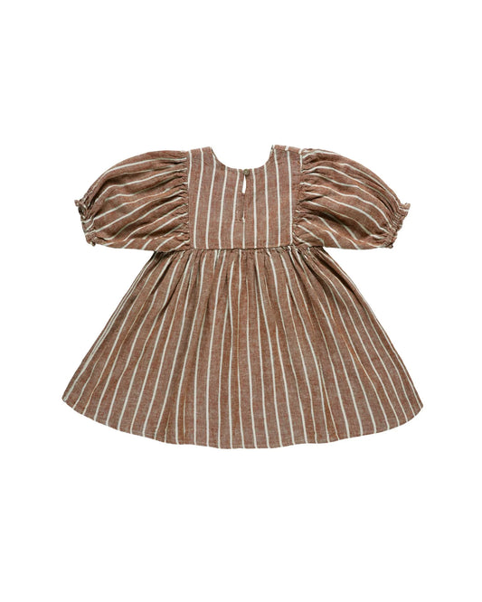 Jolene Dress | Cedar Pinstripe