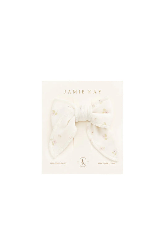 Organic Cotton Bow | Briella Whisper