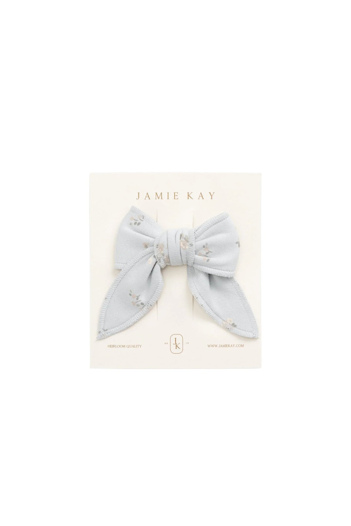 Organic Cotton Bow | Petite Fleur Blue