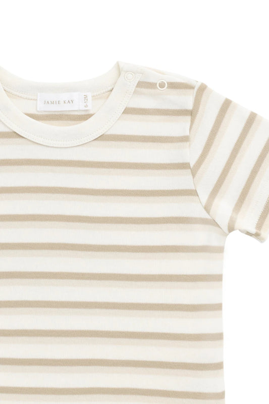 Pima Cotton Willem Tee | Sundrenched Stripe
