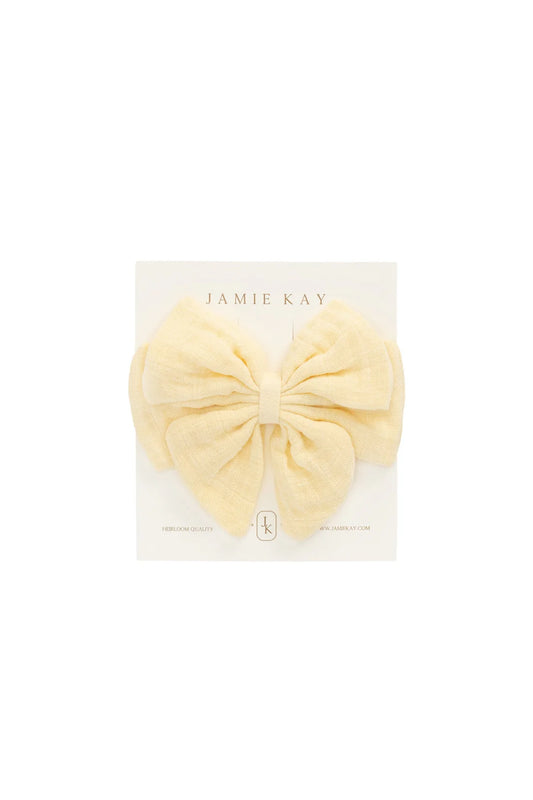 Muslin Annalise Bow | Sunshine