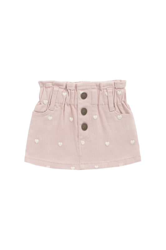 Briella Skirt | Petite Heart Peach