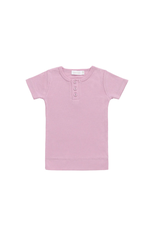 Modal Henley Tee | Dahlia