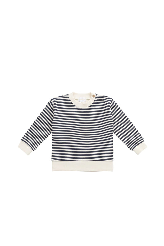 Peyton Sweatshirt | Slim Stripe Charter/Cloud