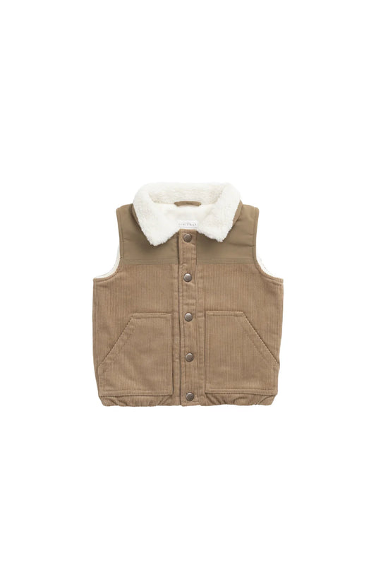 Spencer Sherpa Vest | Brioche Pecan