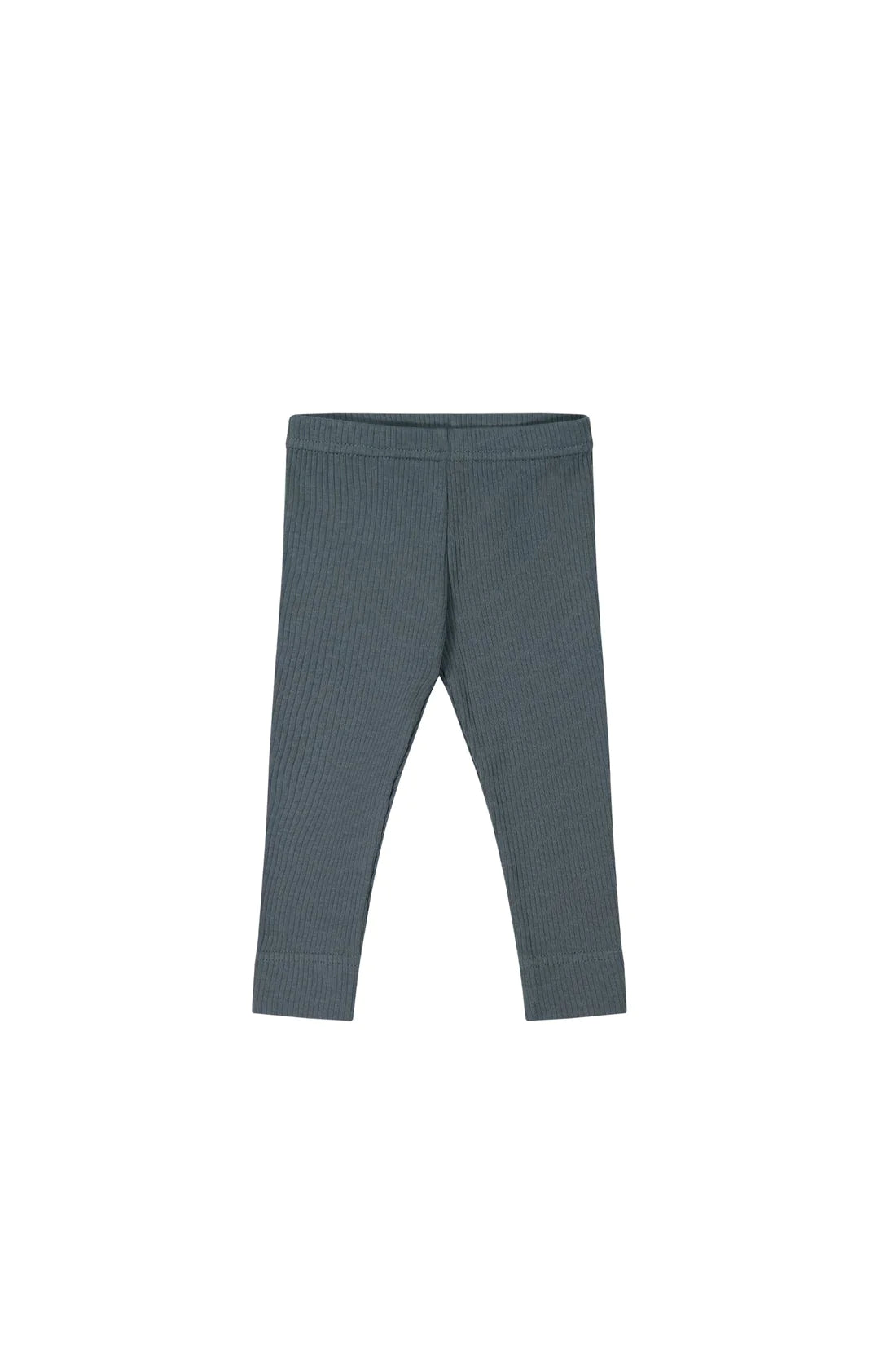 Fine Ribbed Legging | Blue Smoke