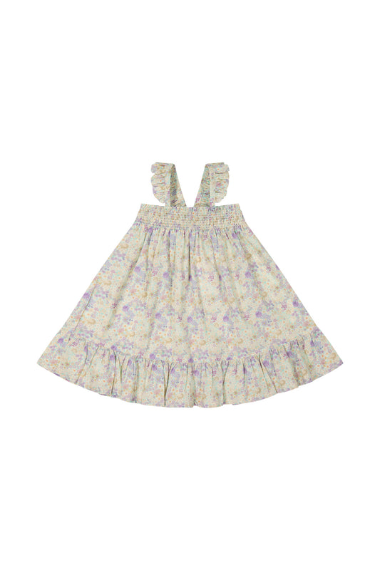 Mayflower Alyssa Dress & Honey Nylon Headband Velvet Bow (1-2Y)