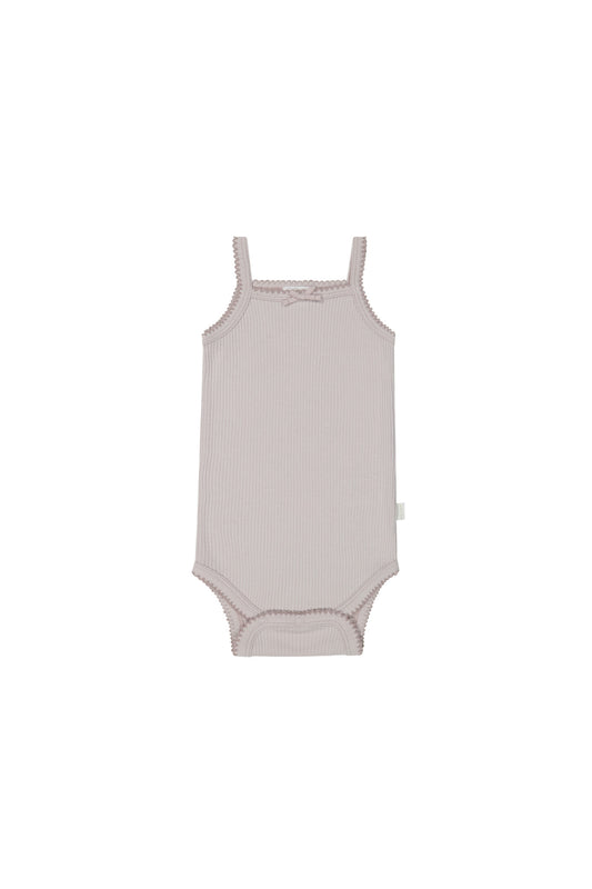 Organic Cotton Modal Singlet Tank Bodysuit | Luna