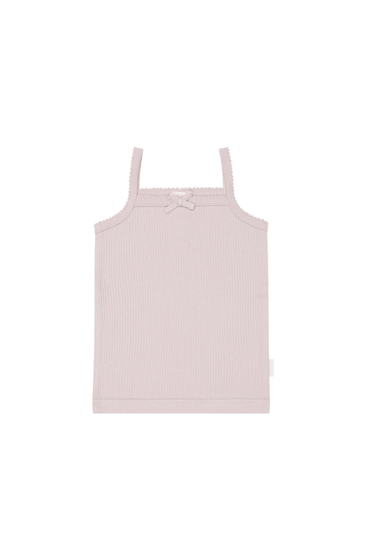 Organic Cotton Modal Singlet | Violet Tint