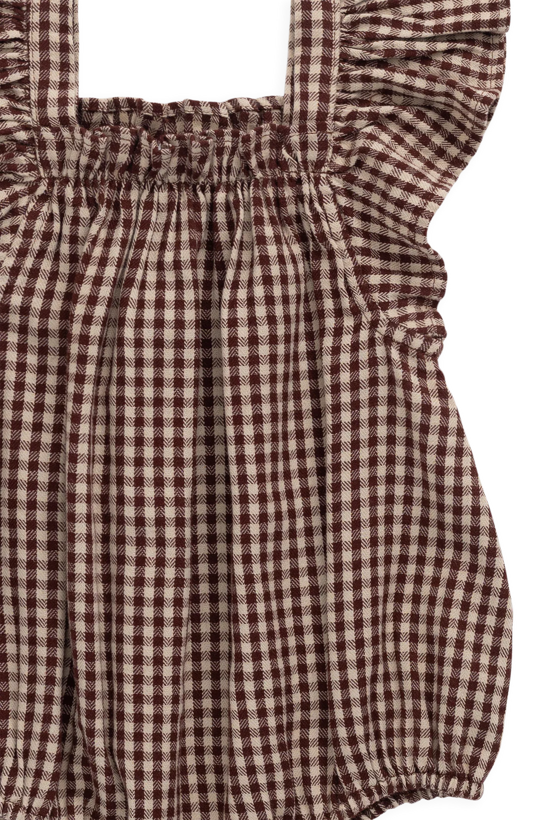 Harriet Romper| Cinnamon Gingham
