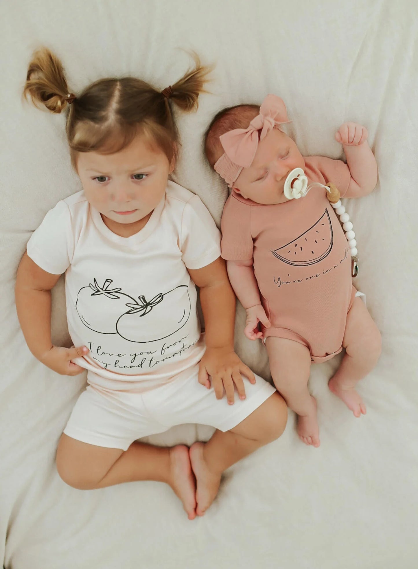 Short Sleeve & Shorts PJ Set | Blush Tomatoes