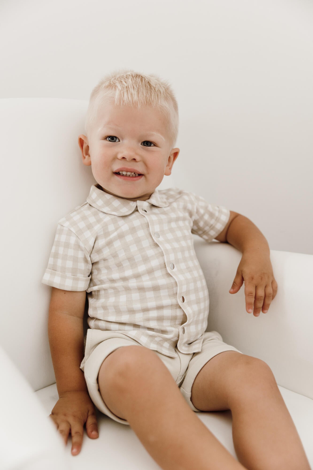 Cuffed Shorts | Stone