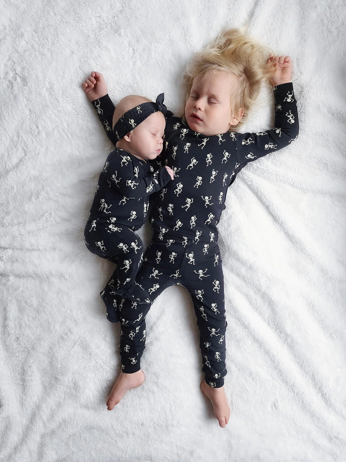 Organic Pajama Set | Dancing Skeletons