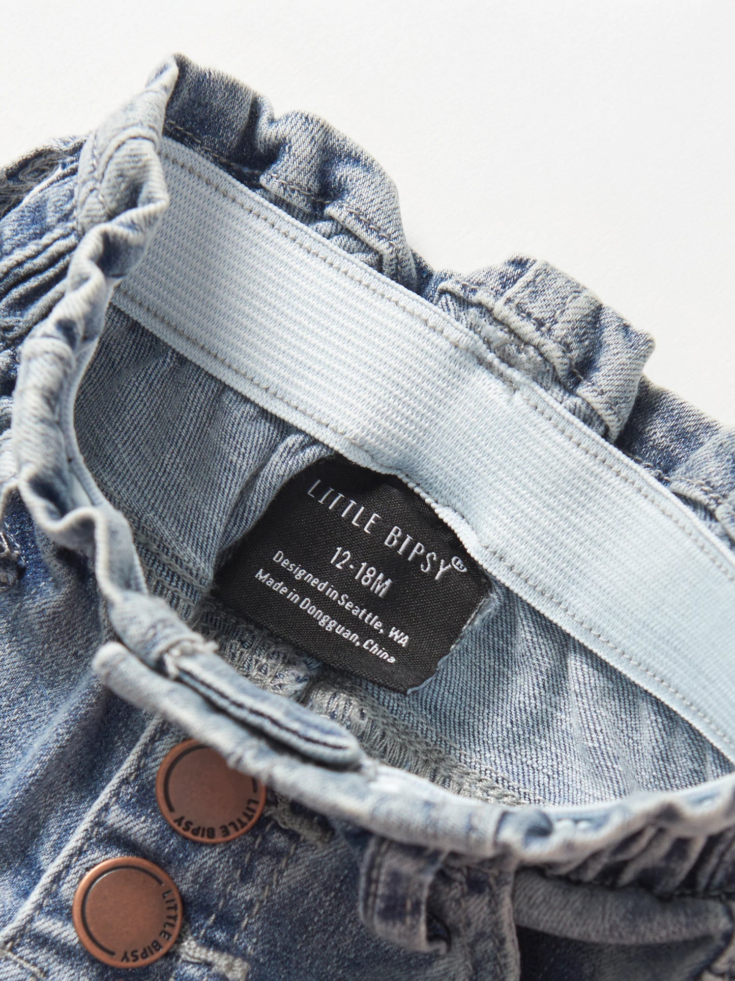 Paperbag Waist Denim | Light Wash