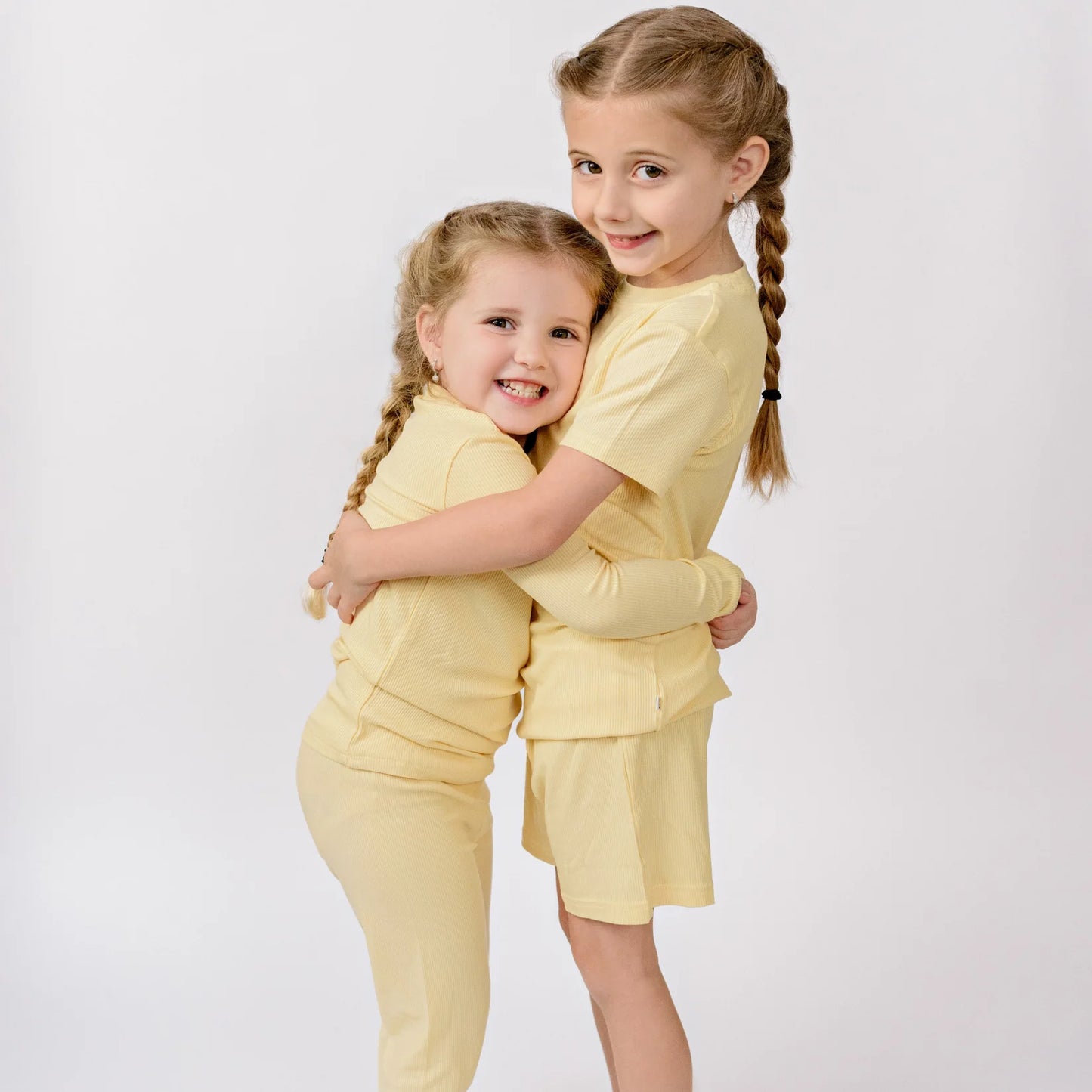 Shorts Bamboo Pajama Set | Lemon Yellow