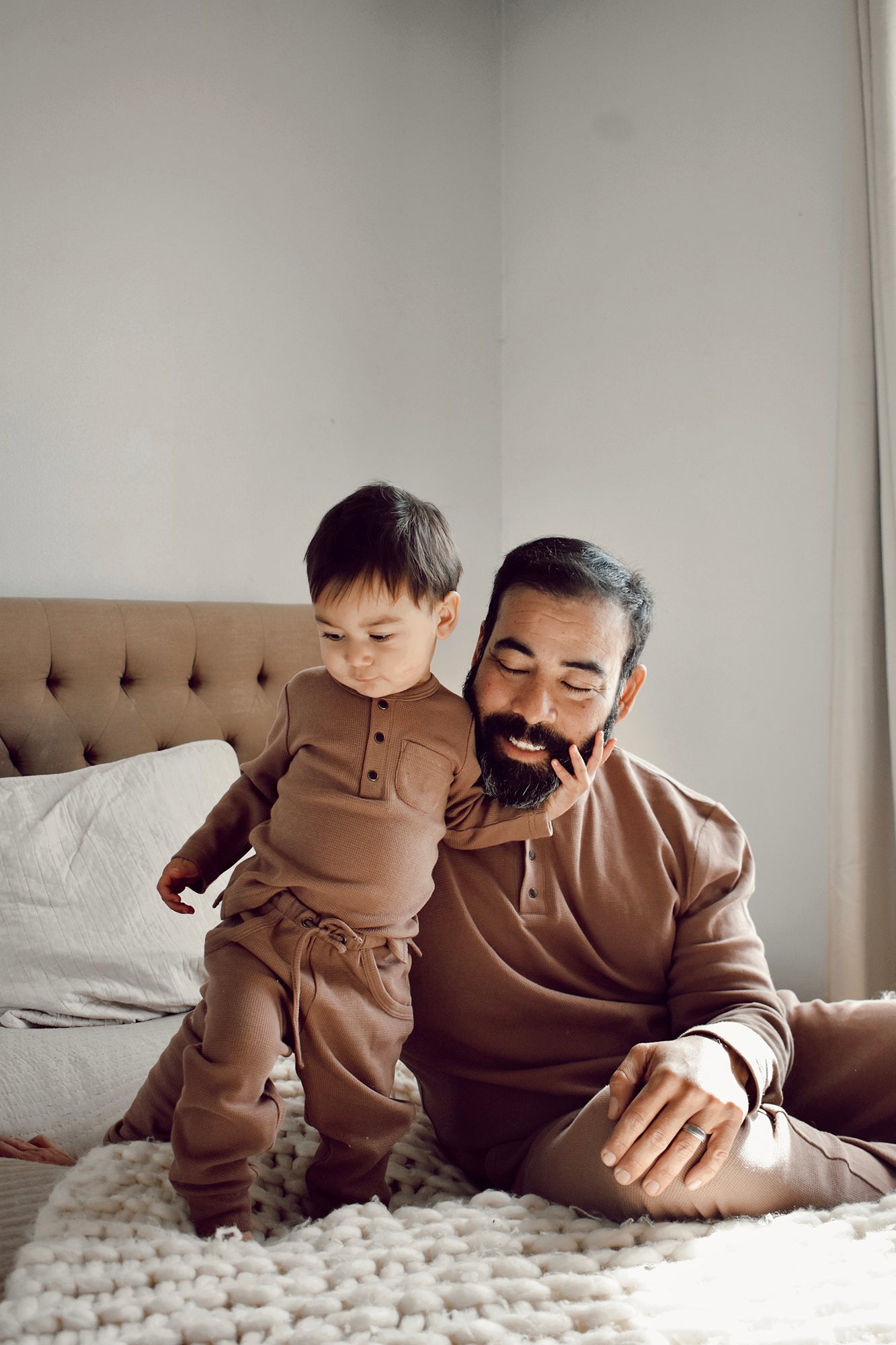 Men's Organic Thermal Lounge Set | Cocoa