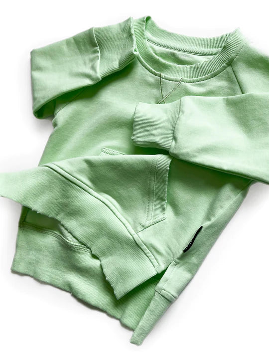 Neon Pocket Pullover Sweatshirt | Lime