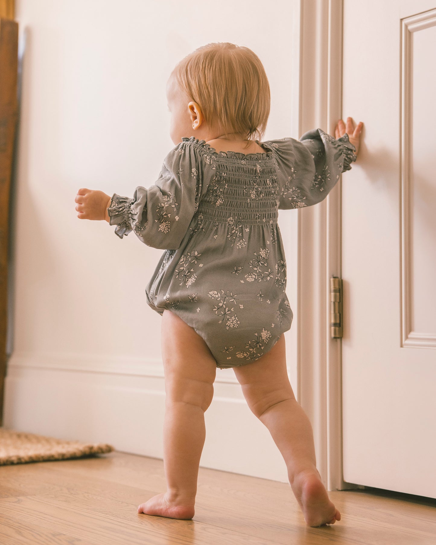 Autumn Romper || Eucalyptus French Floral