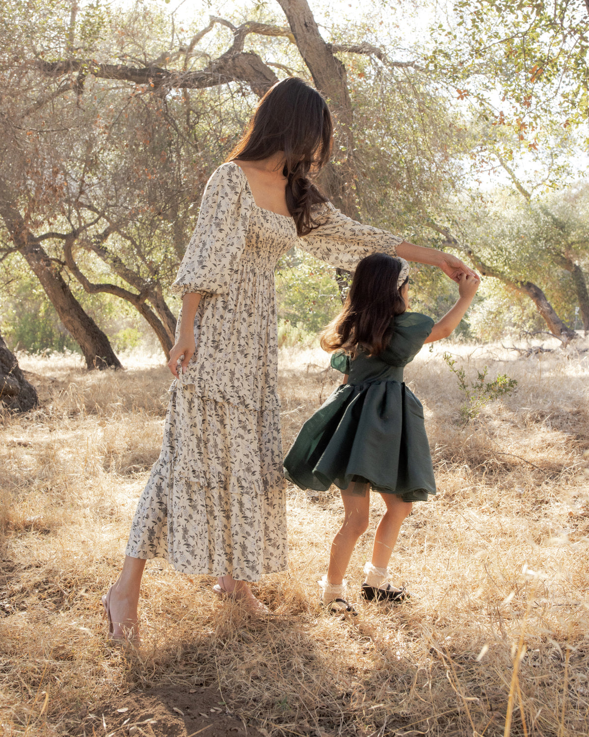Sofia Dress | Green Shimmer