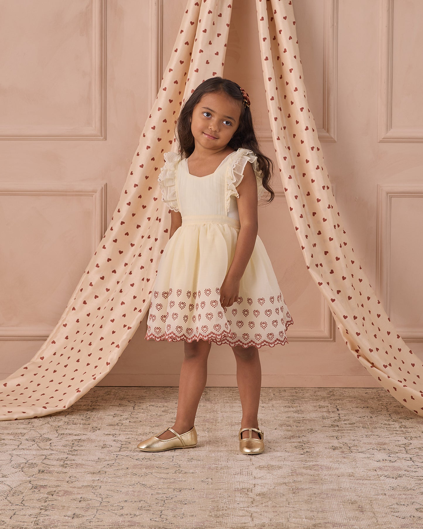 Velvet Heart Clips | Red