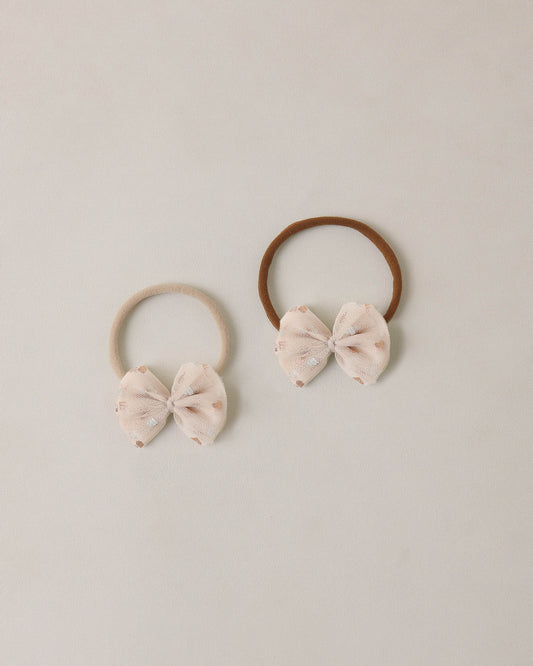 Flutter Tulle Headband | Rose Gold Hearts