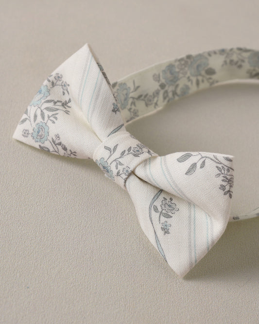 Bow Tie | French Floral Stripe
